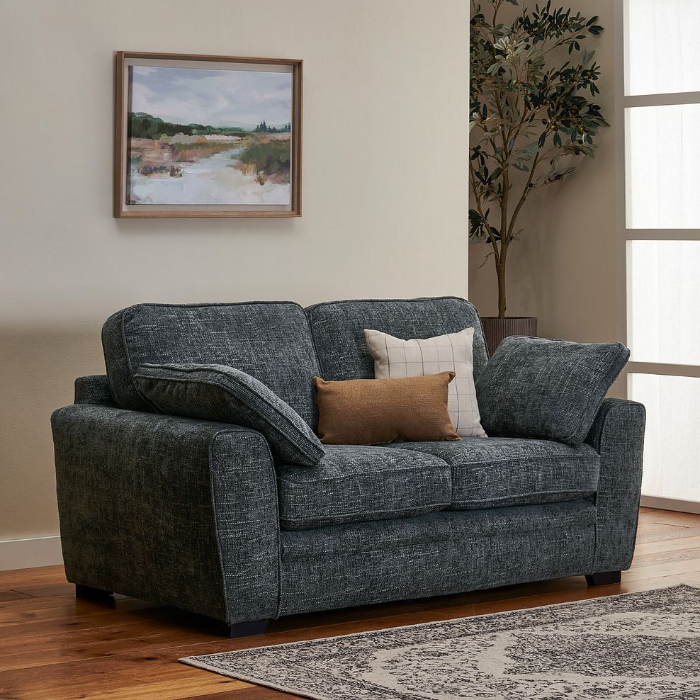 Melbourne 2 Seater Sofa in Enzo Slate Fabric 2
