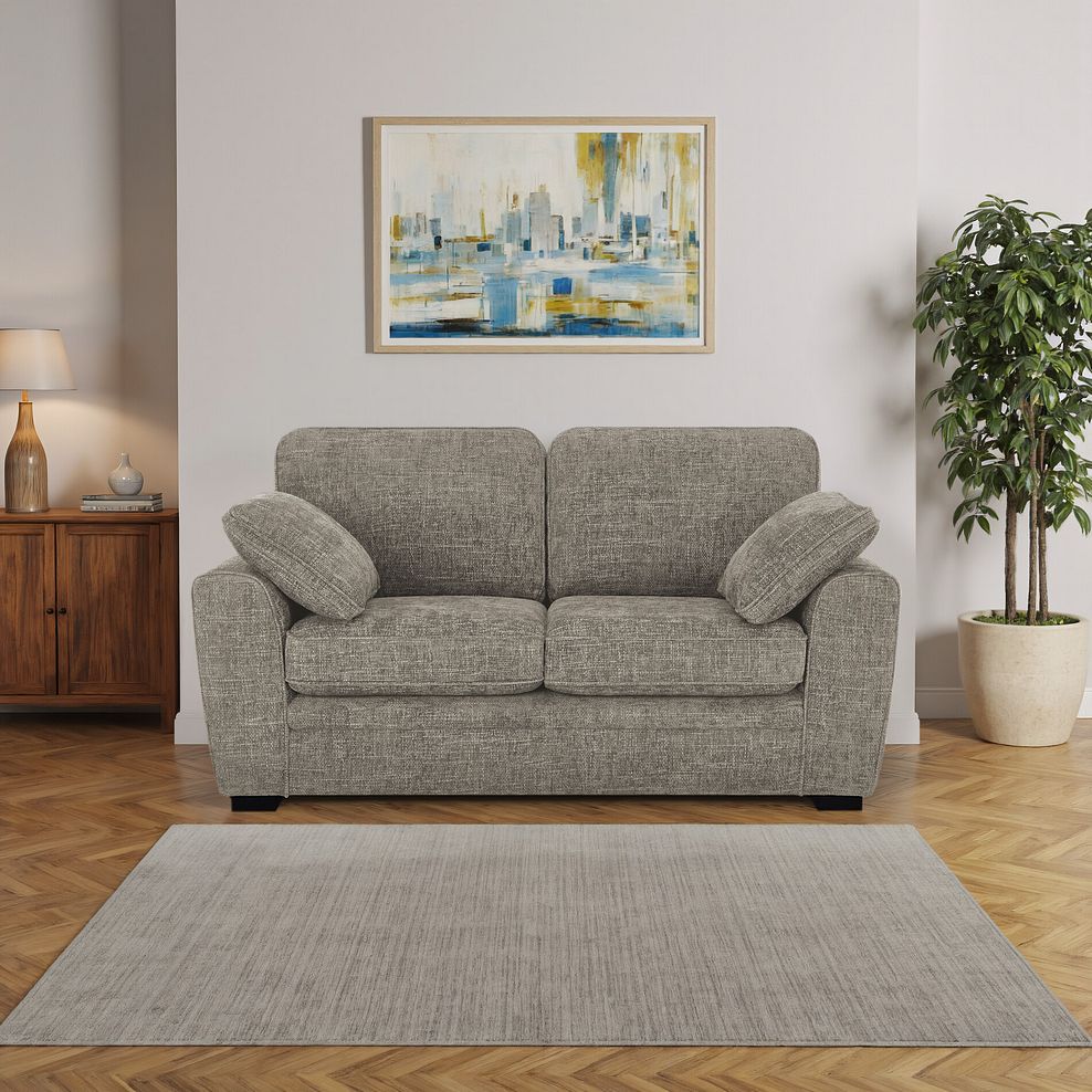 Melbourne 2 Seater Sofa in Enzo Stone Fabric 1