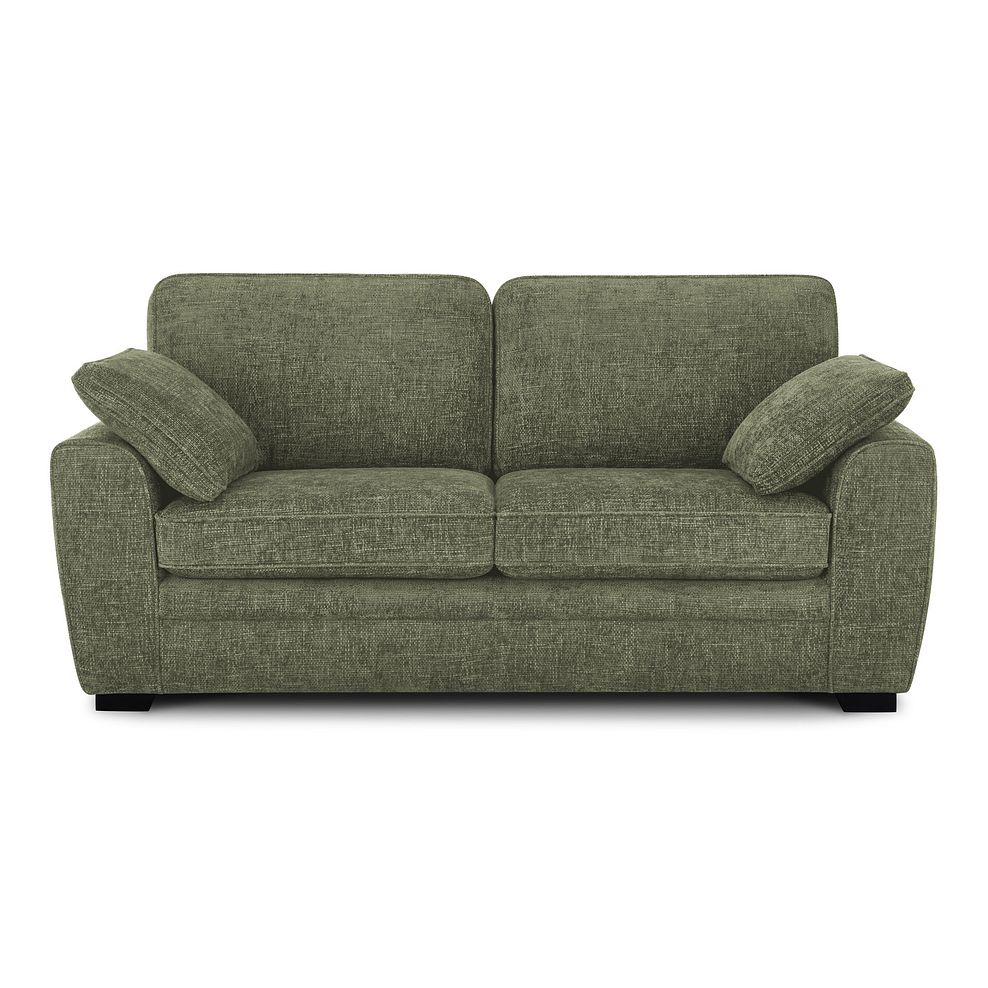 Melbourne 3 Seater Sofa in Enzo Olive Fabric 1