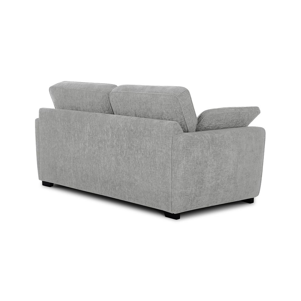Melbourne 3 Seater Sofa in Enzo Silver Fabric 3