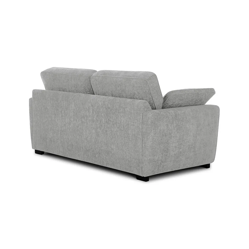 Melbourne 3 Seater Sofa in Enzo Silver Fabric 4