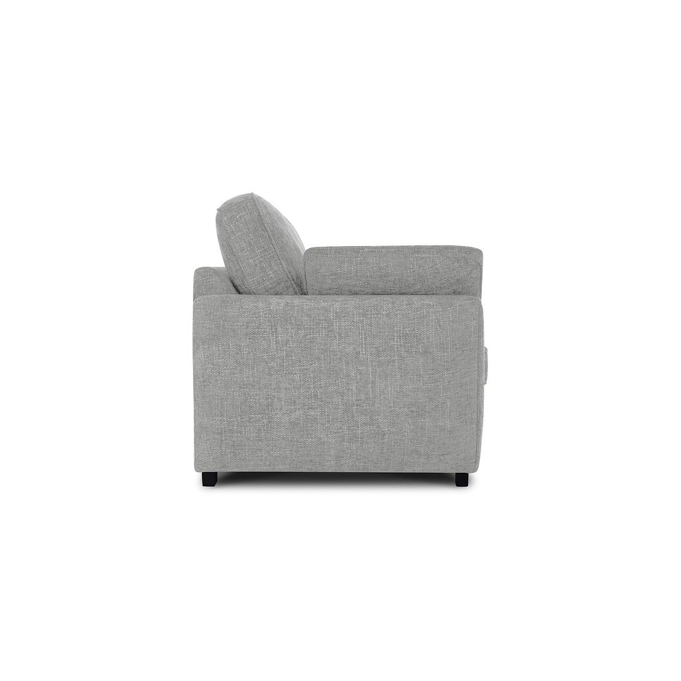 Melbourne 3 Seater Sofa in Enzo Silver Fabric 4