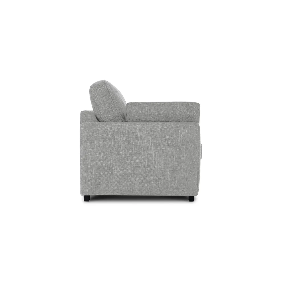 Melbourne 3 Seater Sofa in Enzo Silver Fabric 5