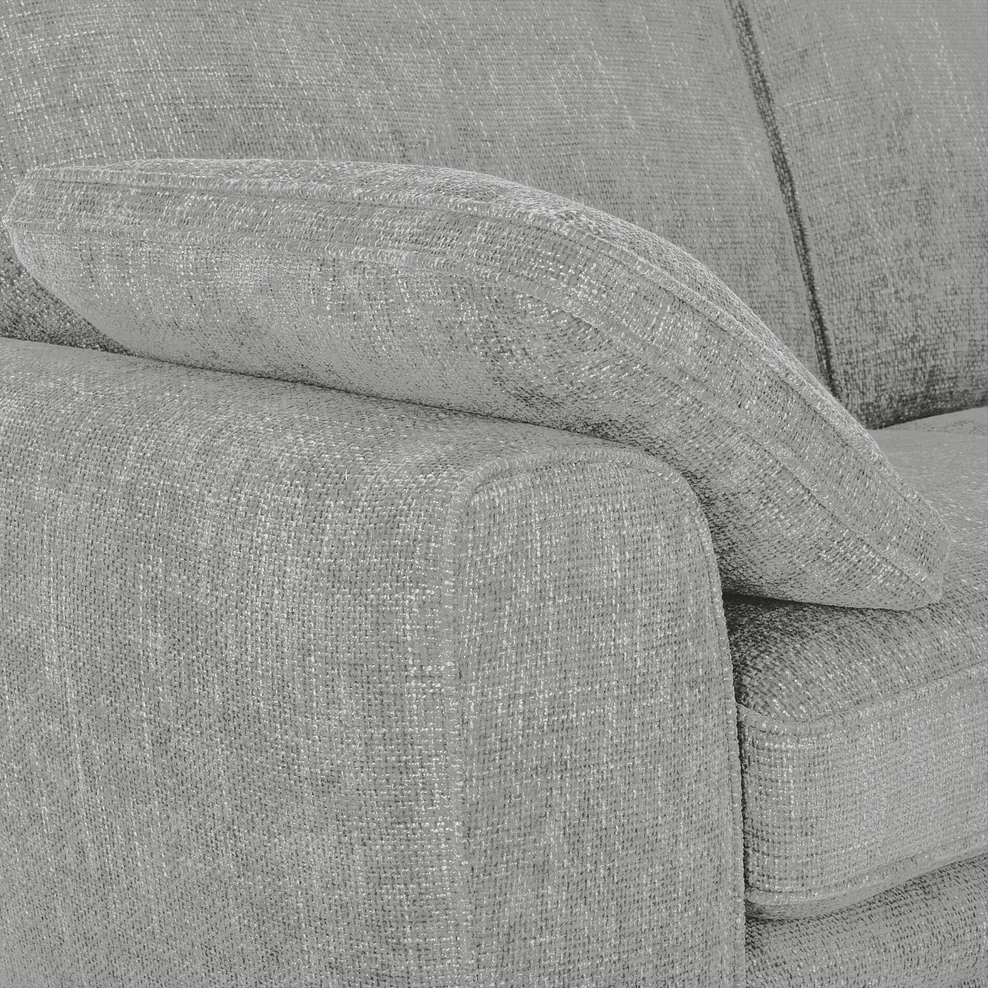Melbourne 3 Seater Sofa in Enzo Silver Fabric 6