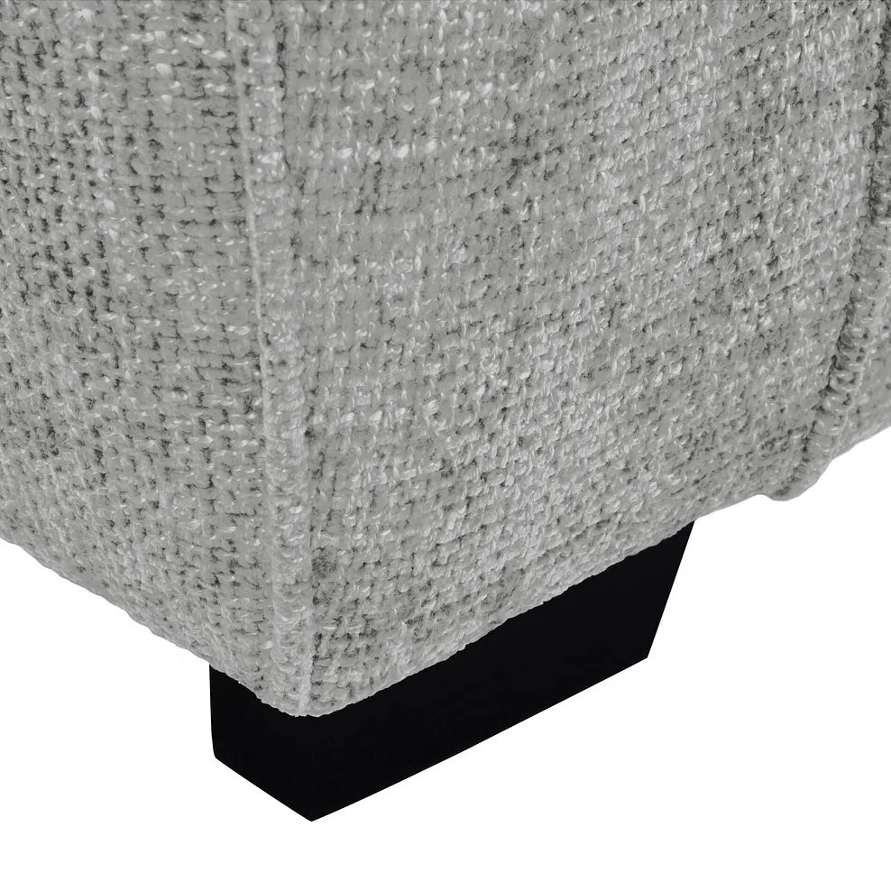 Melbourne 3 Seater Sofa in Enzo Silver Fabric 8