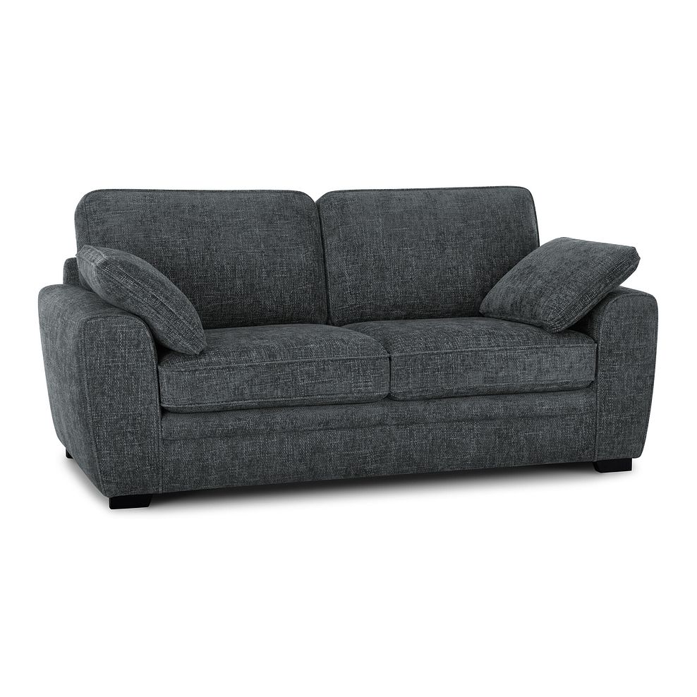 Melbourne 3 Seater Sofa in Enzo Slate Fabric 3