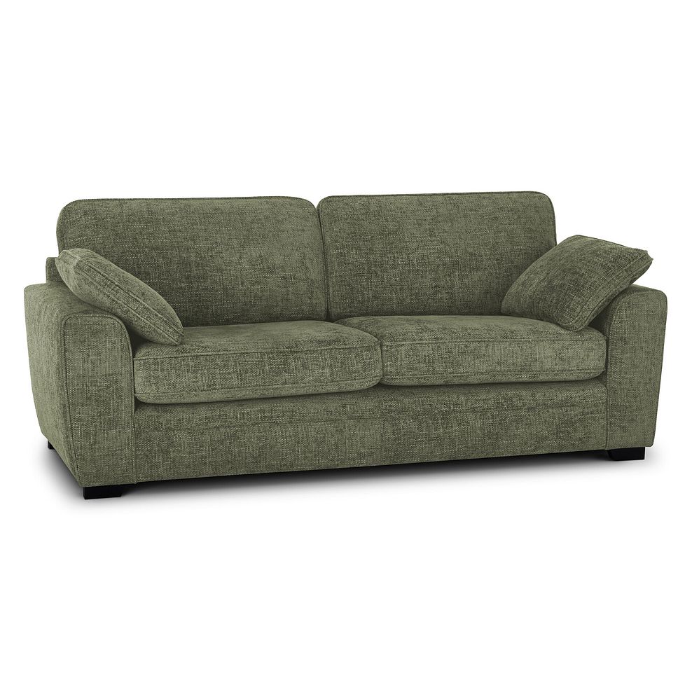 Melbourne 4 Seater Sofa in Enzo Olive Fabric 2