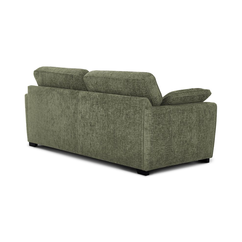 Melbourne 4 Seater Sofa in Enzo Olive Fabric 3