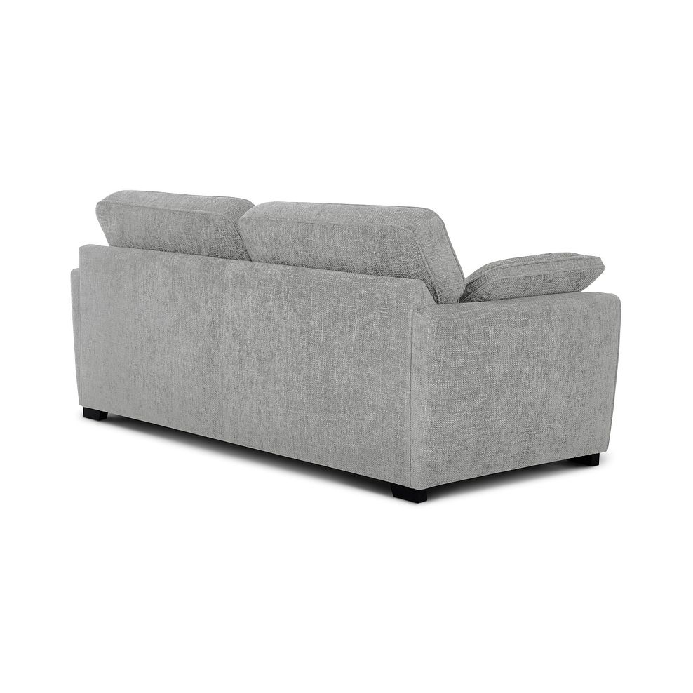 Melbourne 4 Seater Sofa in Enzo Silver Fabric 3