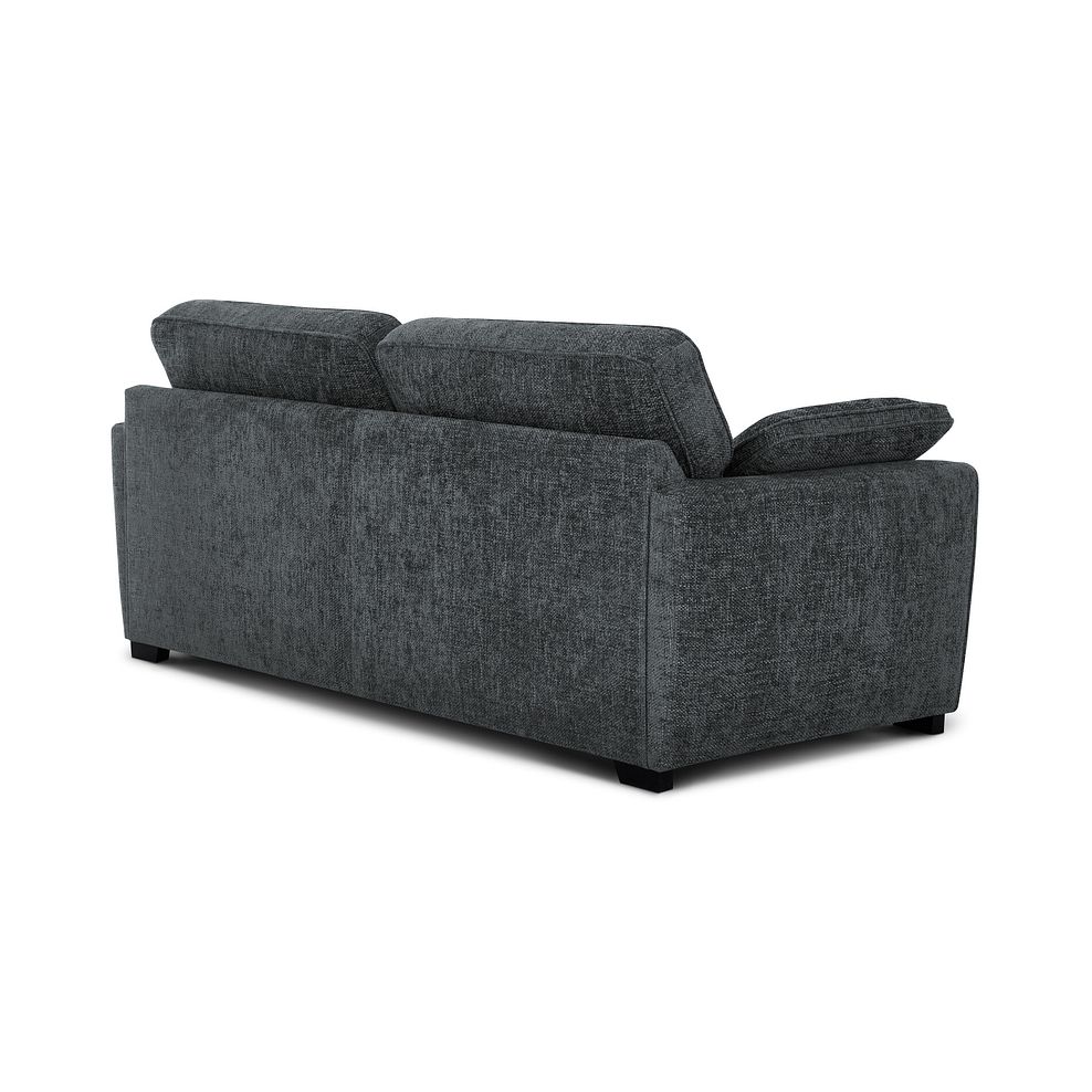 Melbourne 4 Seater Sofa in Enzo Slate Fabric 5