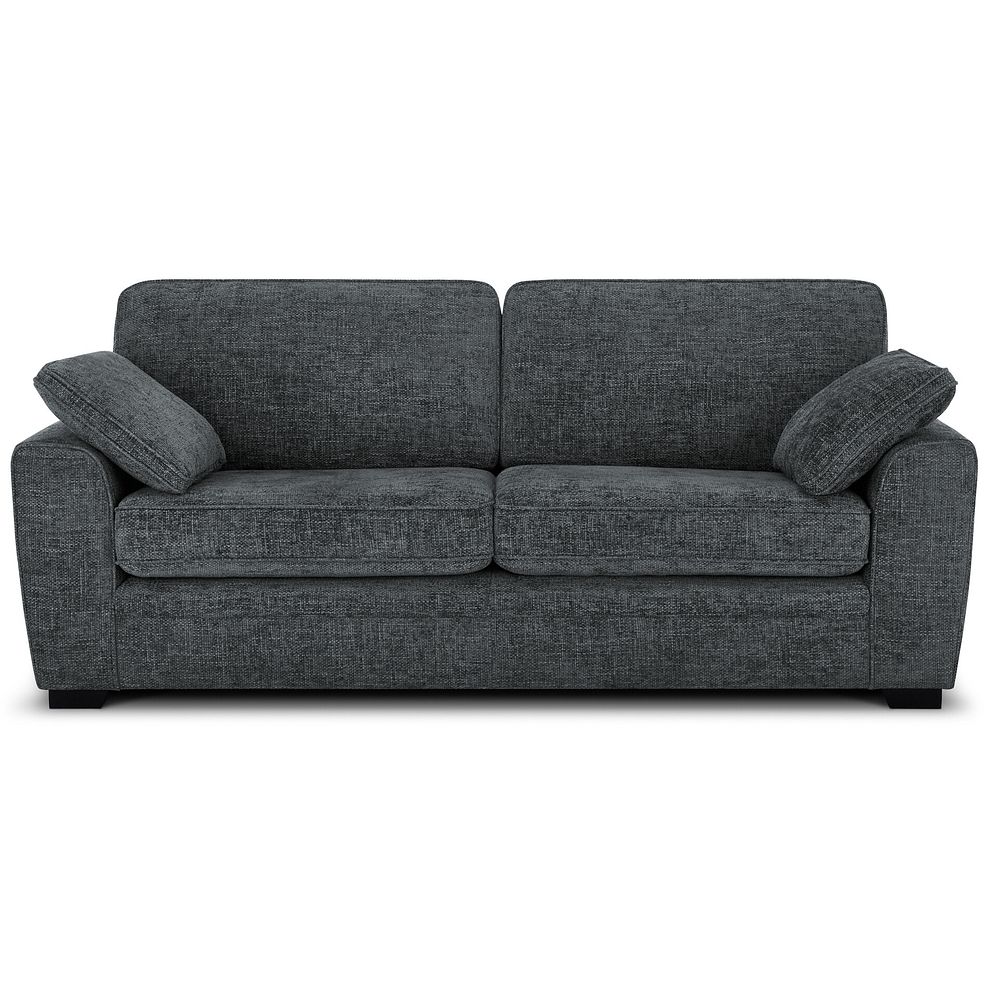 Melbourne 4 Seater Sofa in Enzo Slate Fabric 4