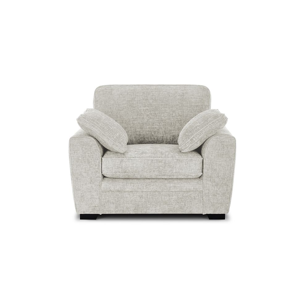 Melbourne Armchair in Enzo Cream Fabric 1