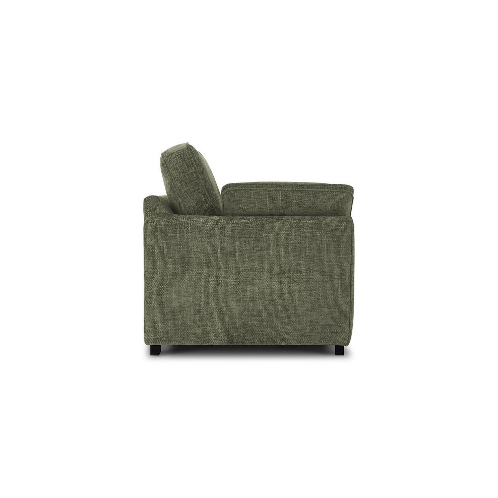 Melbourne Armchair in Enzo Olive Fabric 4