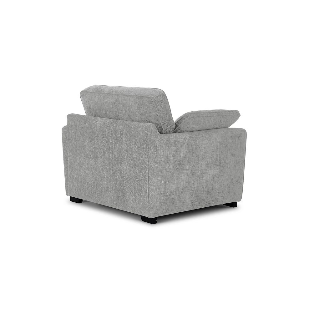 Melbourne Armchair in Enzo Silver Fabric 3
