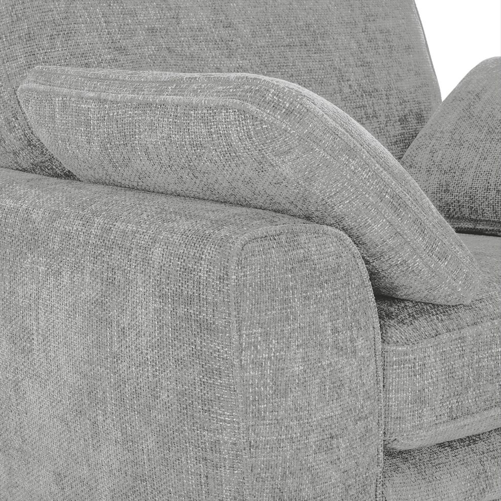 Melbourne Armchair in Enzo Silver Fabric 6
