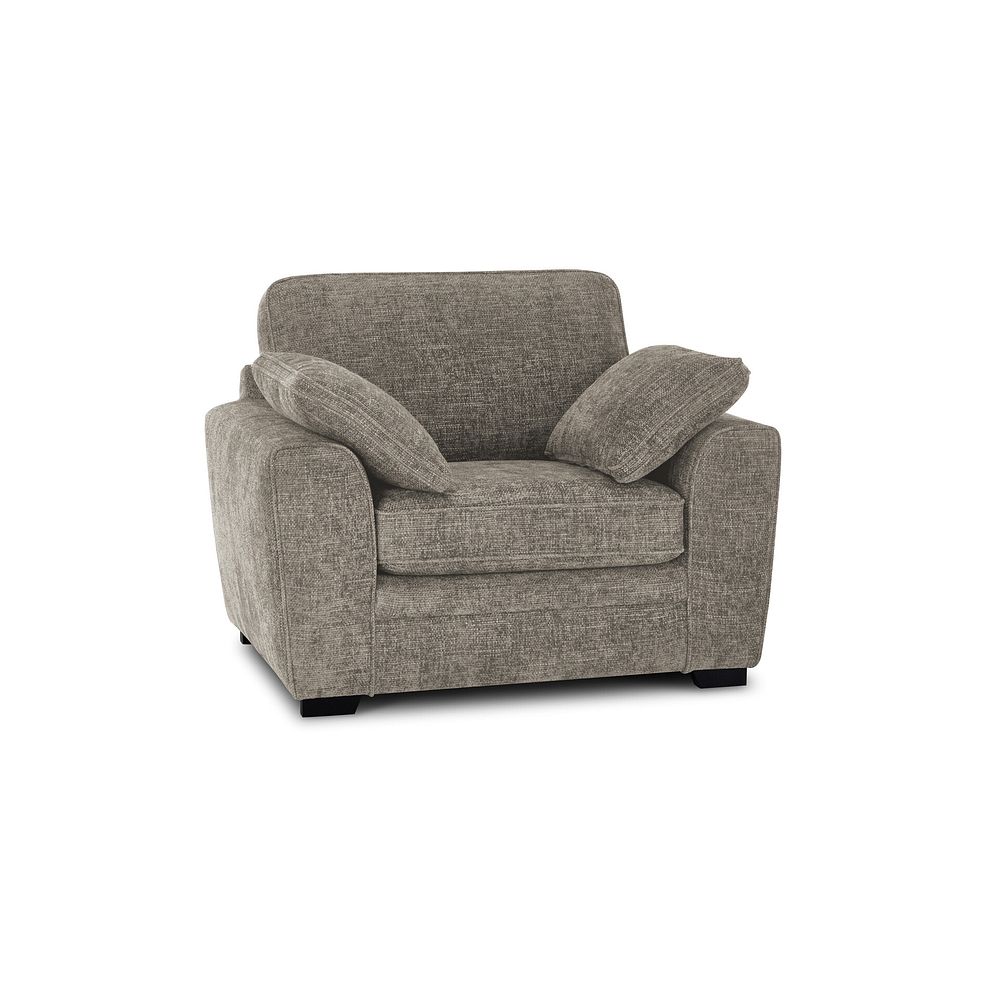 Melbourne Armchair in Enzo Stone Fabric 1