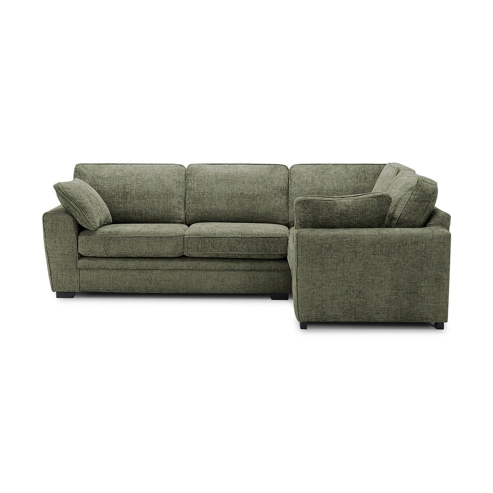 Melbourne Left Hand Corner Sofa in Enzo Olive Fabric 1