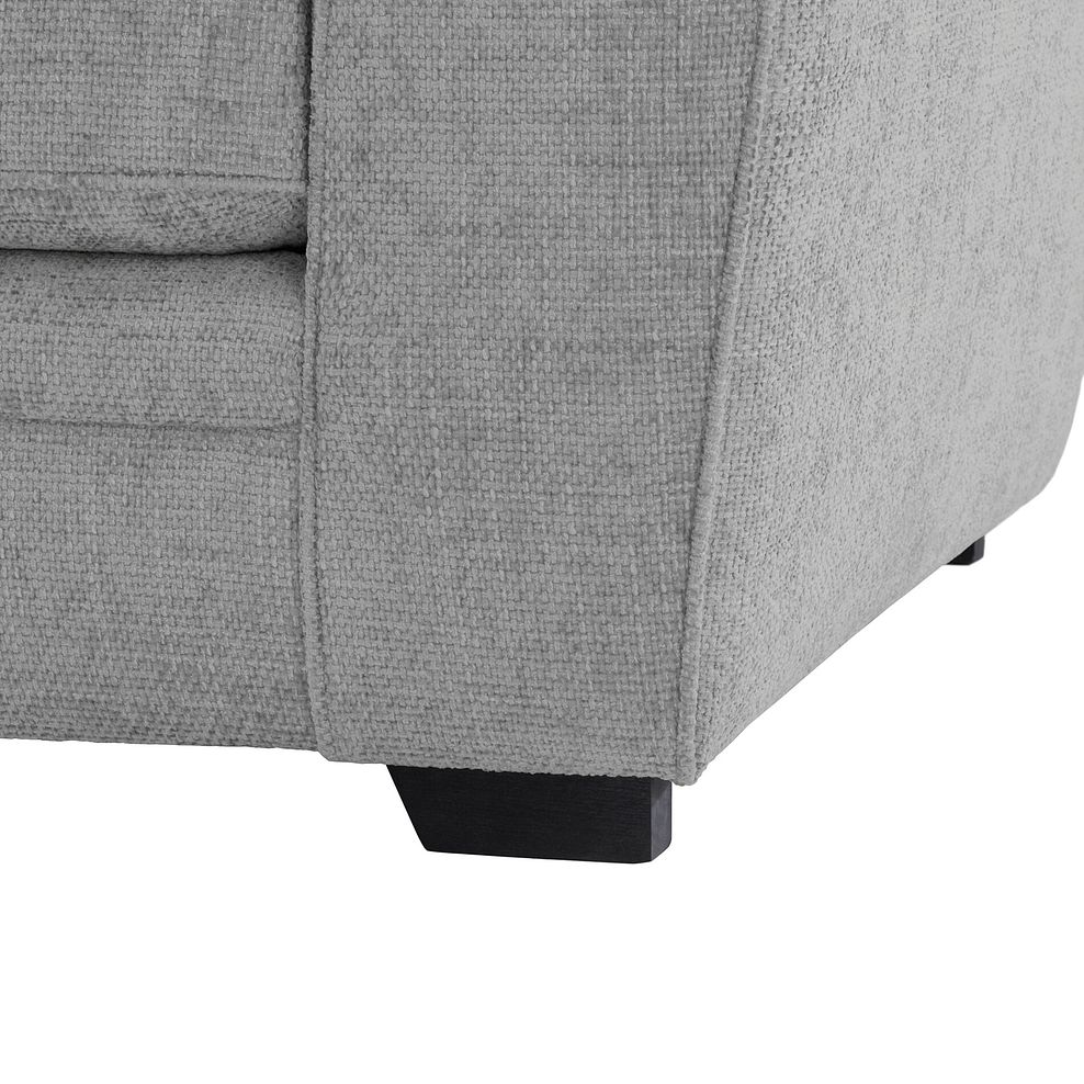 Melbourne Left Hand Corner Sofa in Enzo Silver Fabric 5