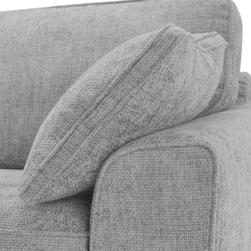 Melbourne Left Hand Corner Sofa in Enzo Silver Fabric 8