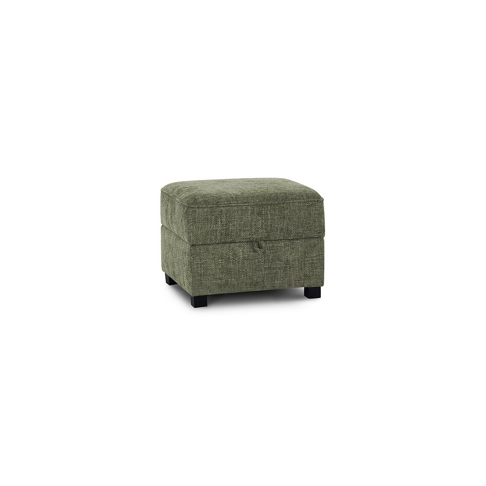 Melbourne Storage Footstool in Enzo Olive Fabric 2