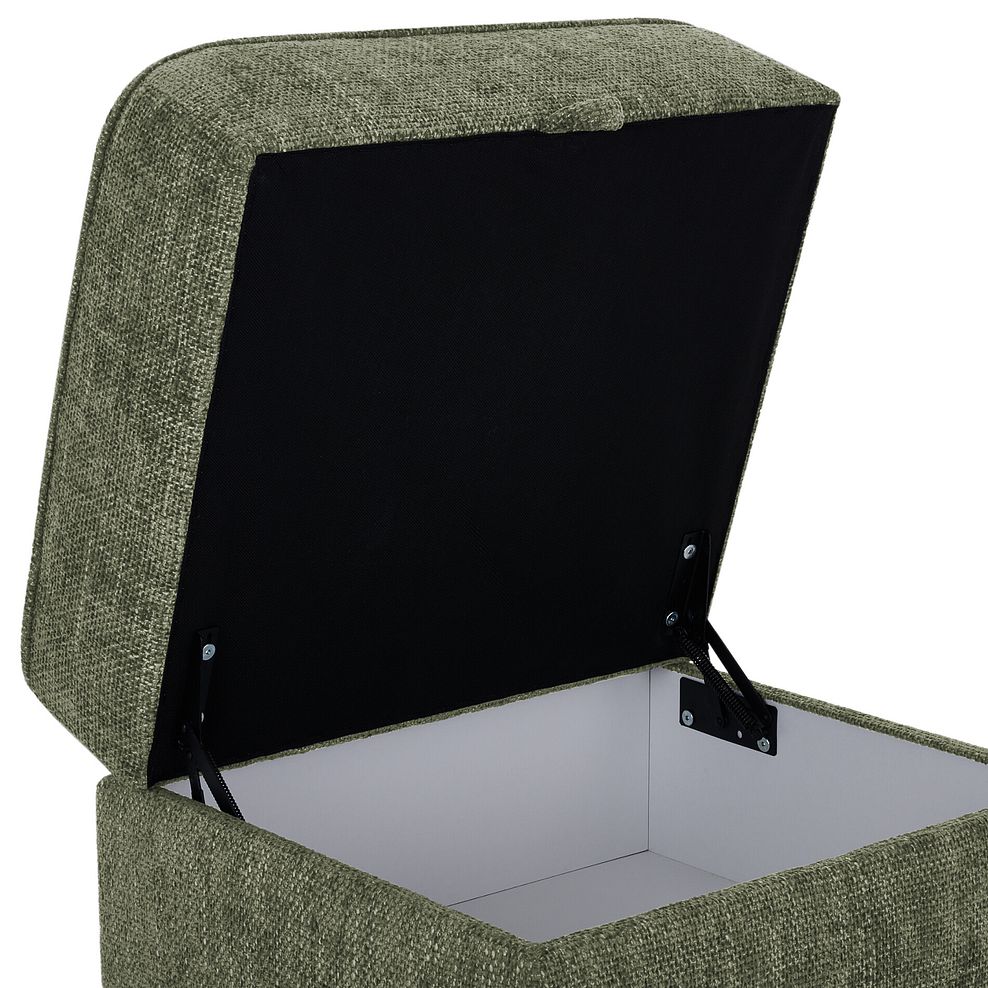 Melbourne Storage Footstool in Enzo Olive Fabric 6