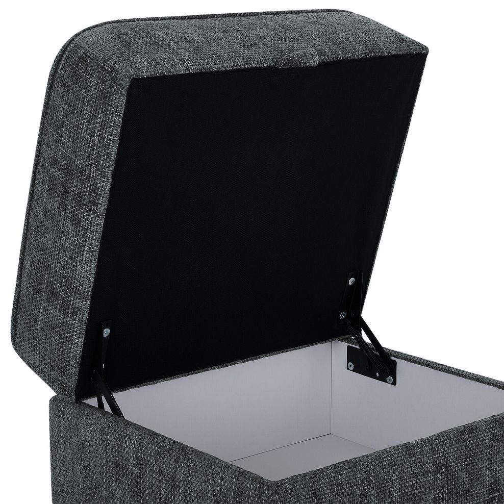 Melbourne Storage Footstool in Enzo Slate Fabric 9