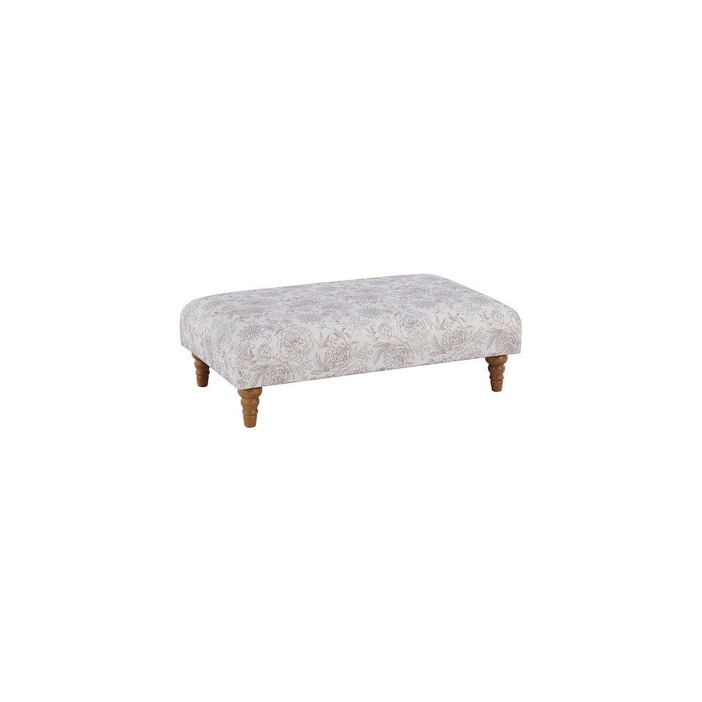 Bramble Country Style Footstool in Melrose Mink Thumbnail 1
