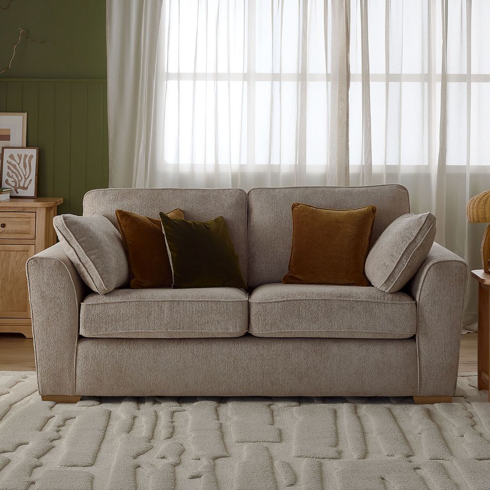 Melton 2 Seater Sofa in  Tilda Latte Fabric 2
