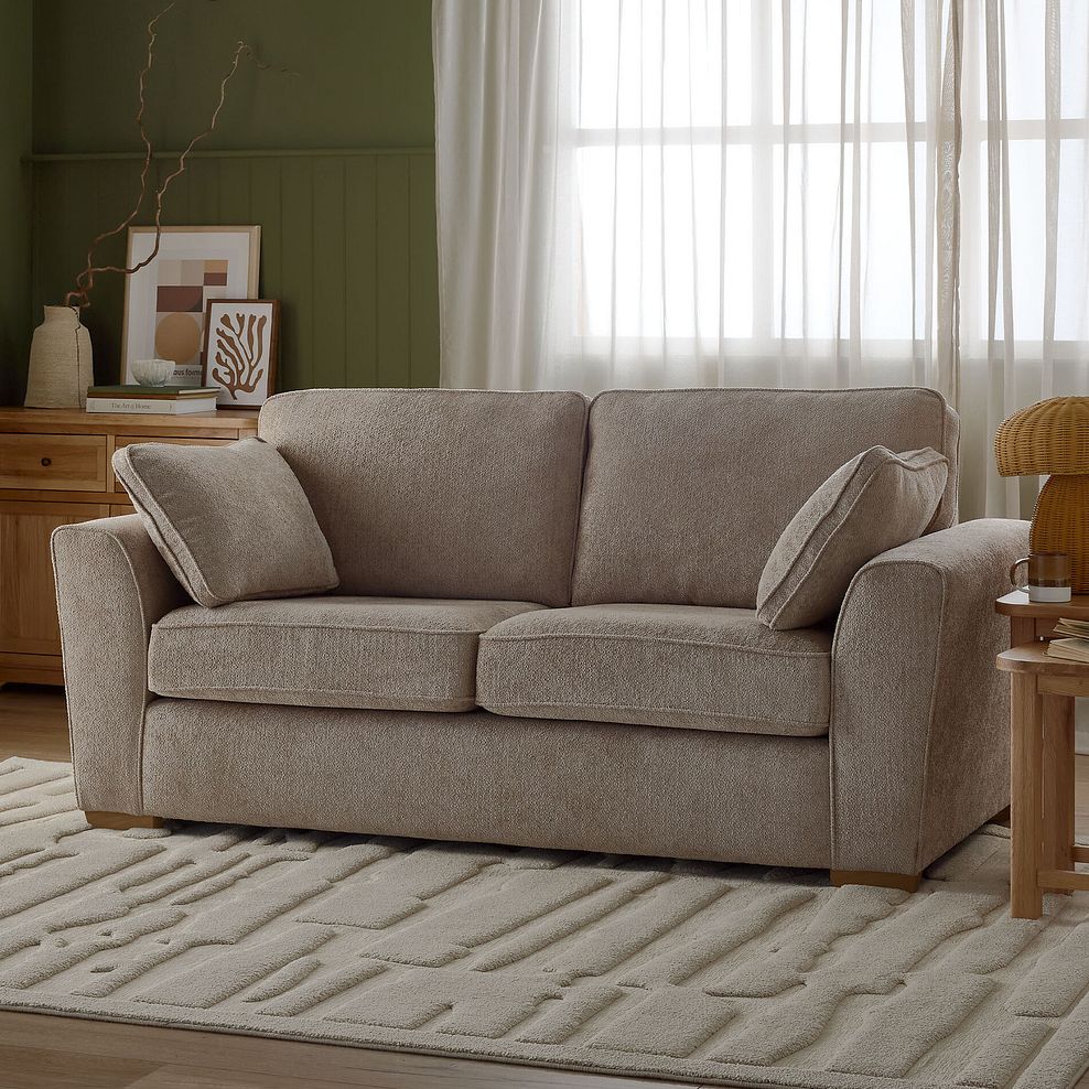 Melton 2 Seater Sofa in  Tilda Latte Fabric 3