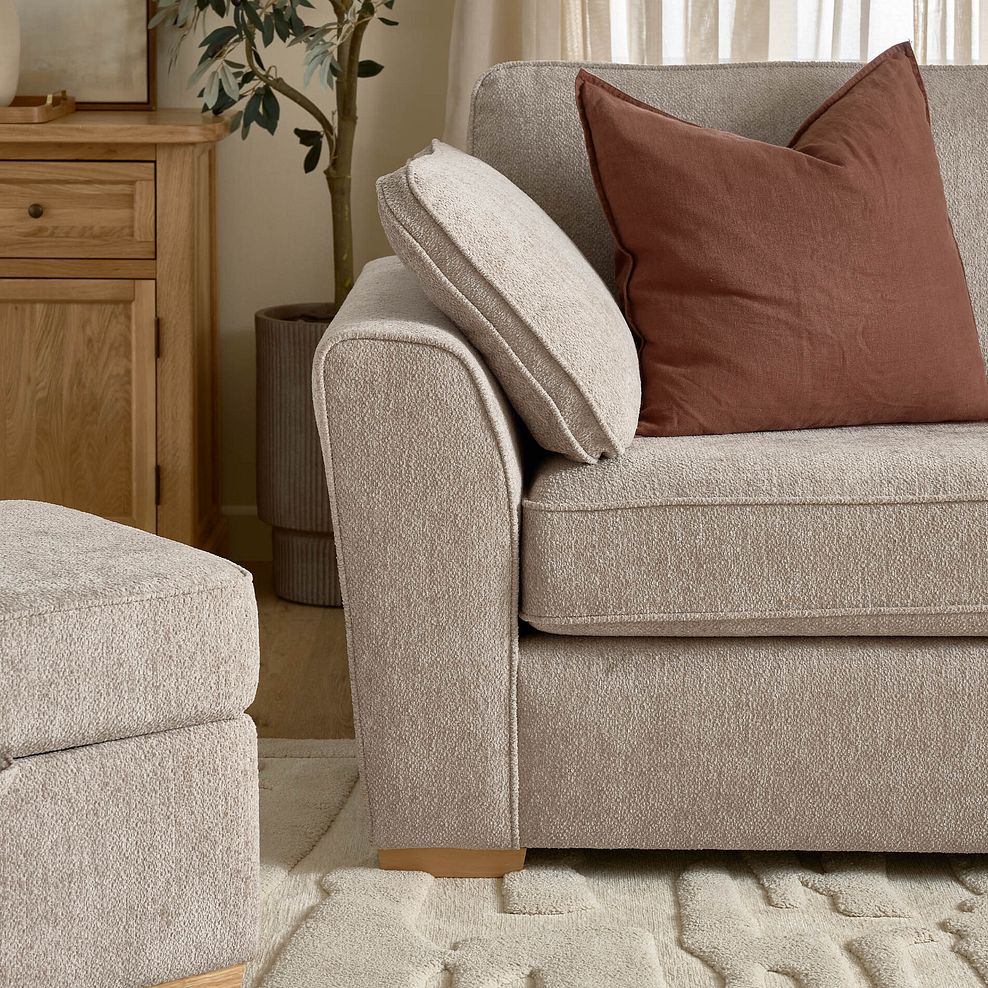 Melton 2 Seater Sofa in  Tilda Latte Fabric 5