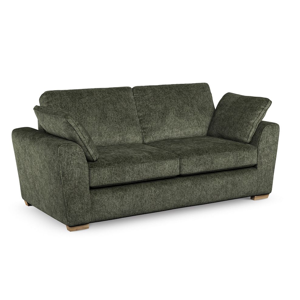 Melton 3 Seater Sofa in Tilda Emerald Fabric 1