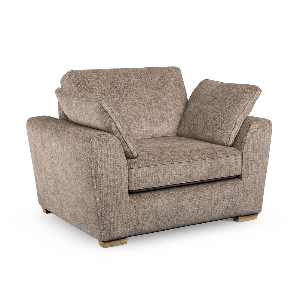 Melton Armchair in Tilda Caramel Fabric 1