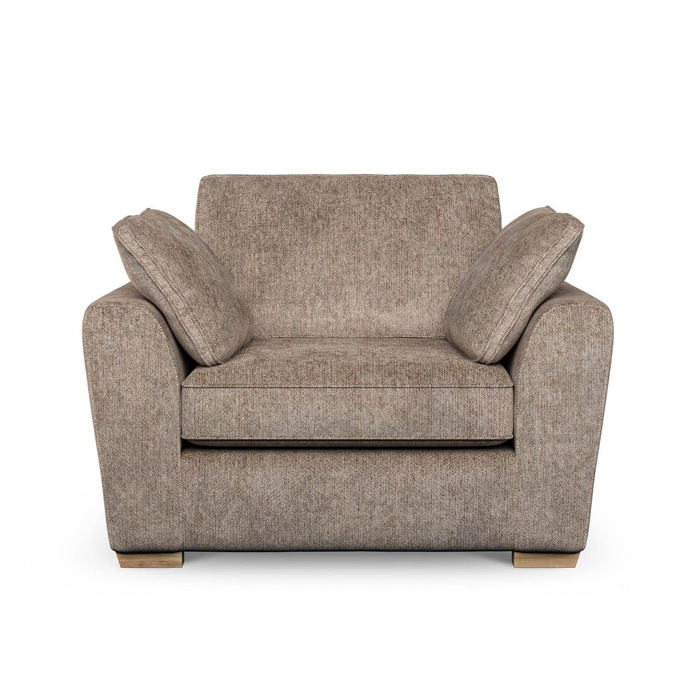 Melton Armchair in Tilda Caramel Fabric 2