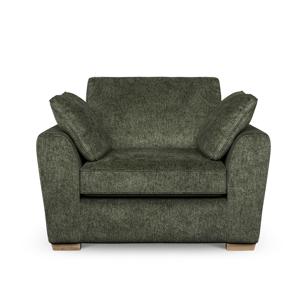 Melton Armchair in Tilda Emerald Fabric 2