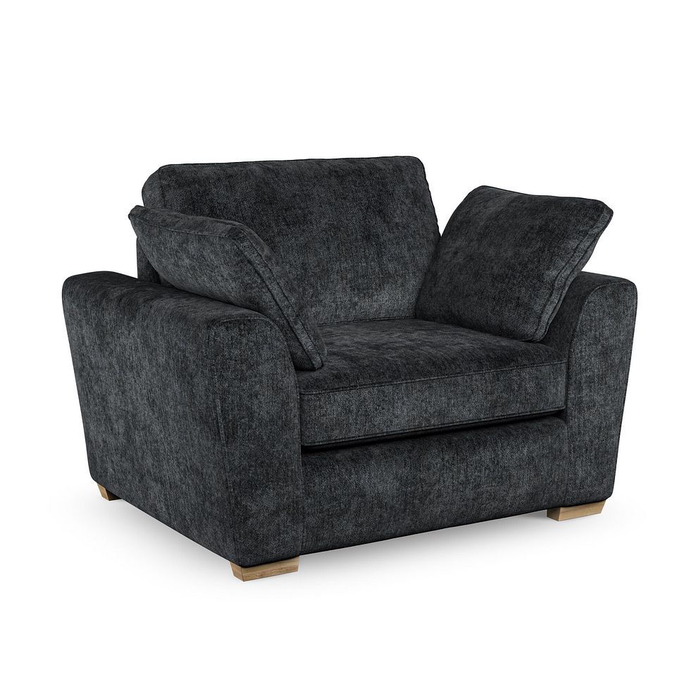 Melton Armchair in Tilda Midnight Fabric 1
