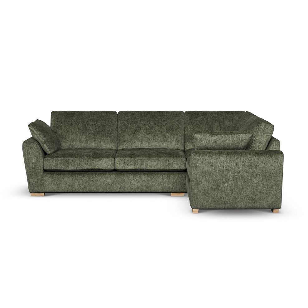 Melton Left Hand Corner Sofa in Tilda Emerald Fabric 2