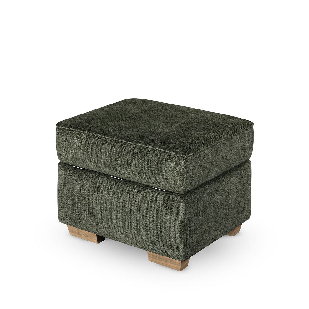Melton Storage Footstool in Tilda Emerald Fabric 4