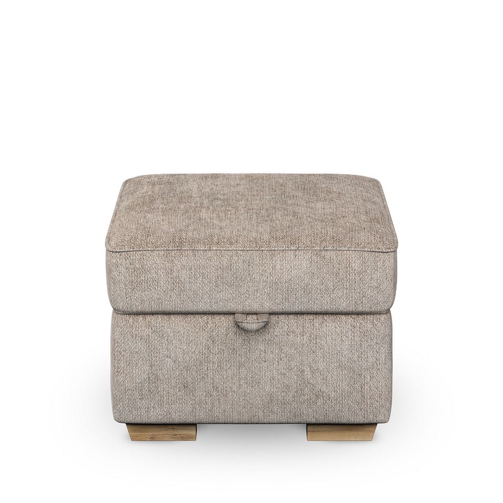 Melton Storage Footstool in  Tilda Latte Fabric 3