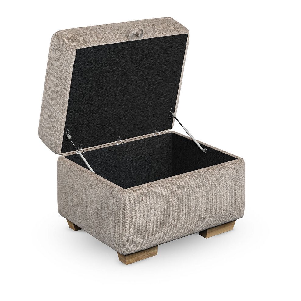Melton Storage Footstool in  Tilda Latte Fabric 2