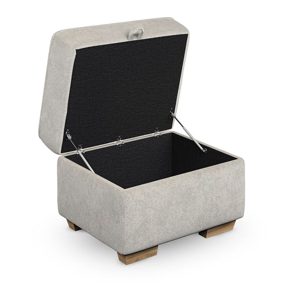 Melton Storage Footstool in Tilda Natural Fabric 2