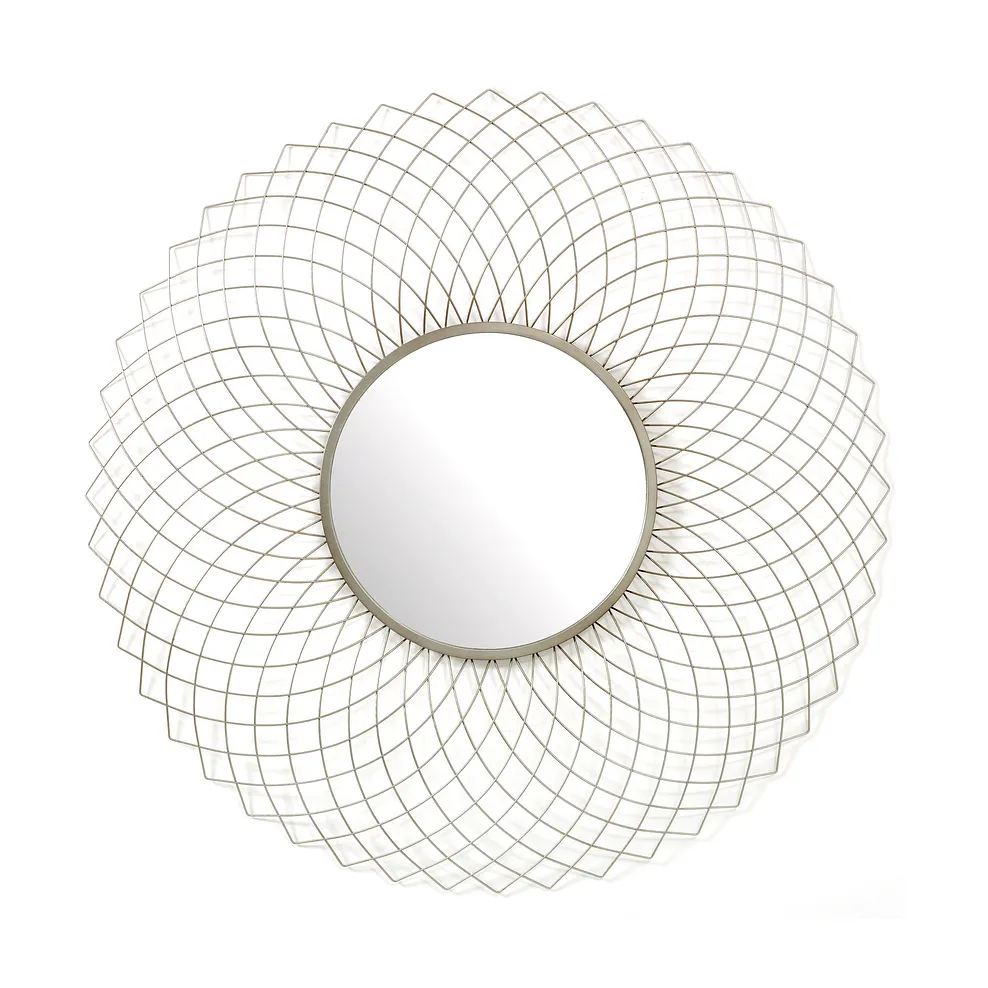 Serenity Metal Wall Mirror - Silver 2