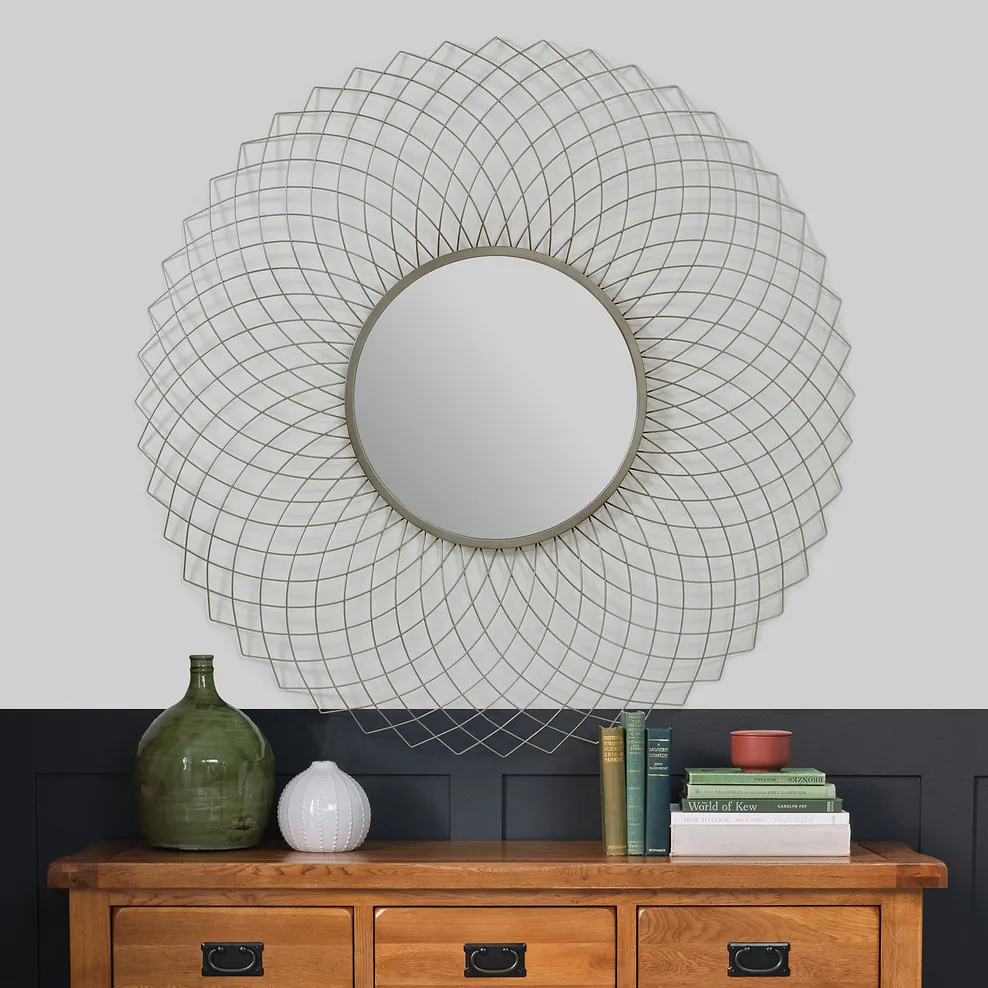 Serenity Metal Wall Mirror - Silver 1