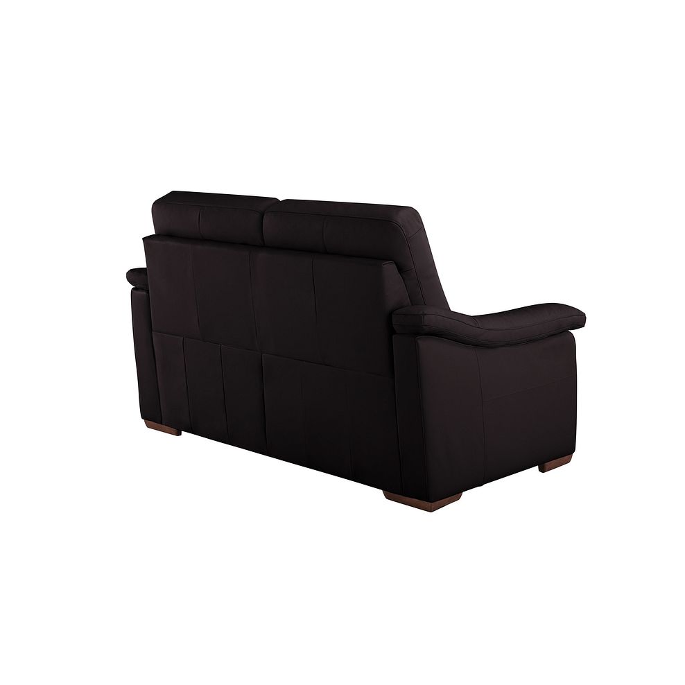 Milano 2 Seater Sofa in Dark Brown Leather Thumbnail 3