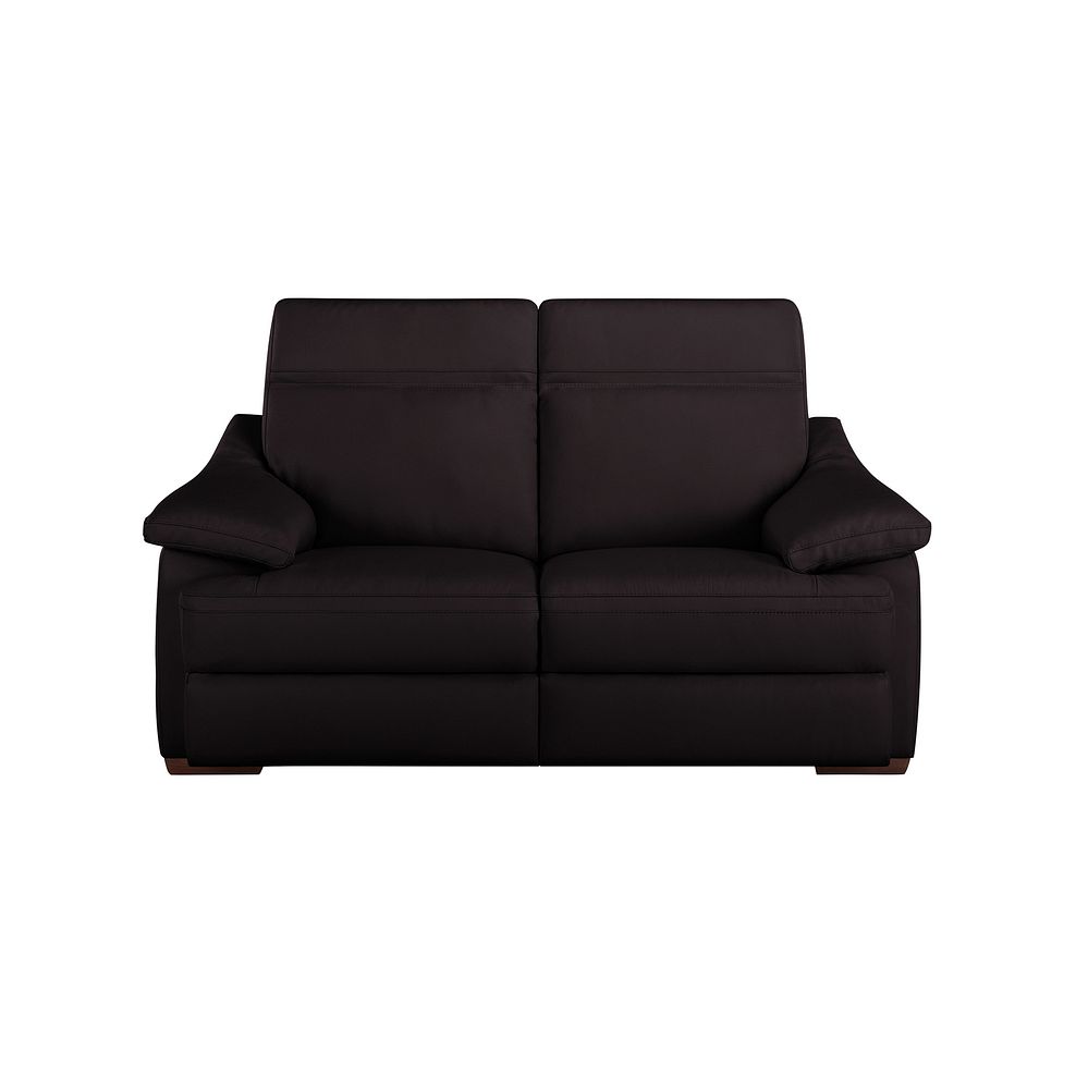Milano 2 Seater Sofa in Dark Brown Leather 2