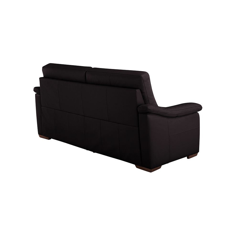 Milano 3 Seater Sofa in Dark Brown Leather 3