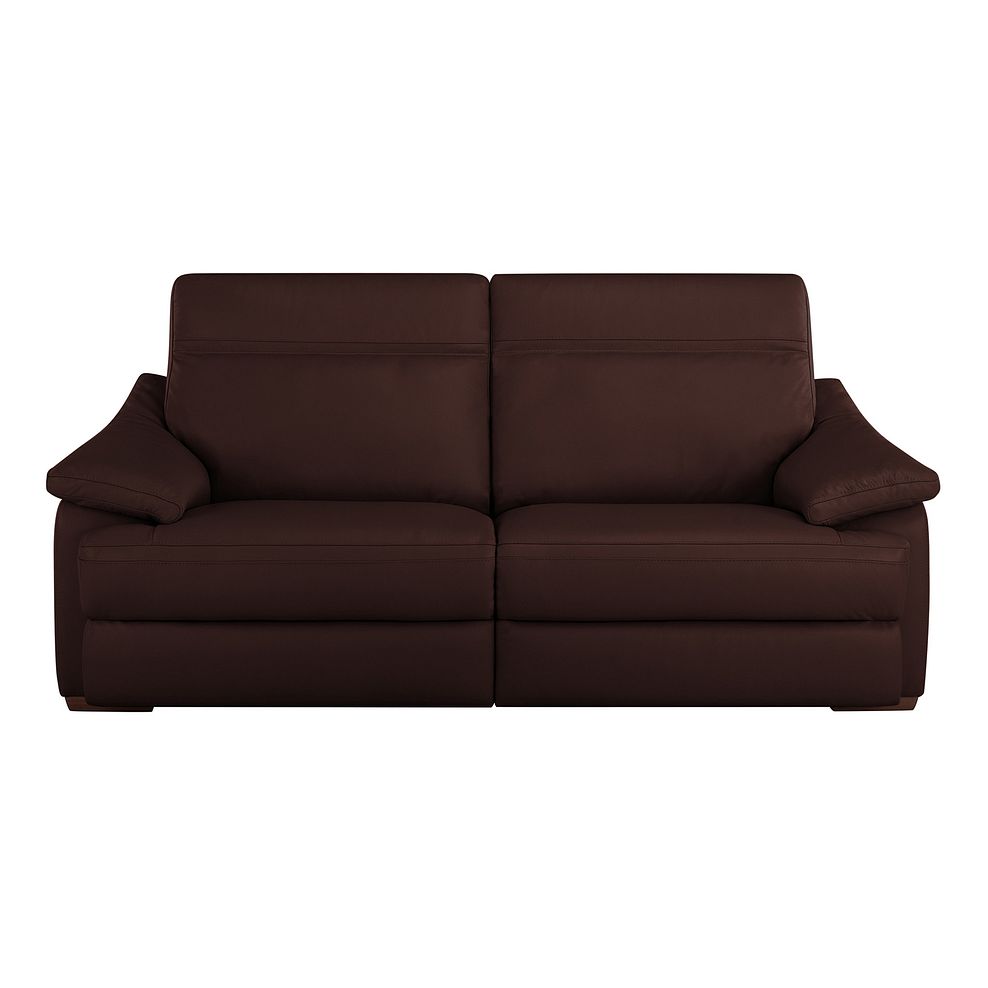 Milano 3 Seater Sofa in Chestnut Leather 2