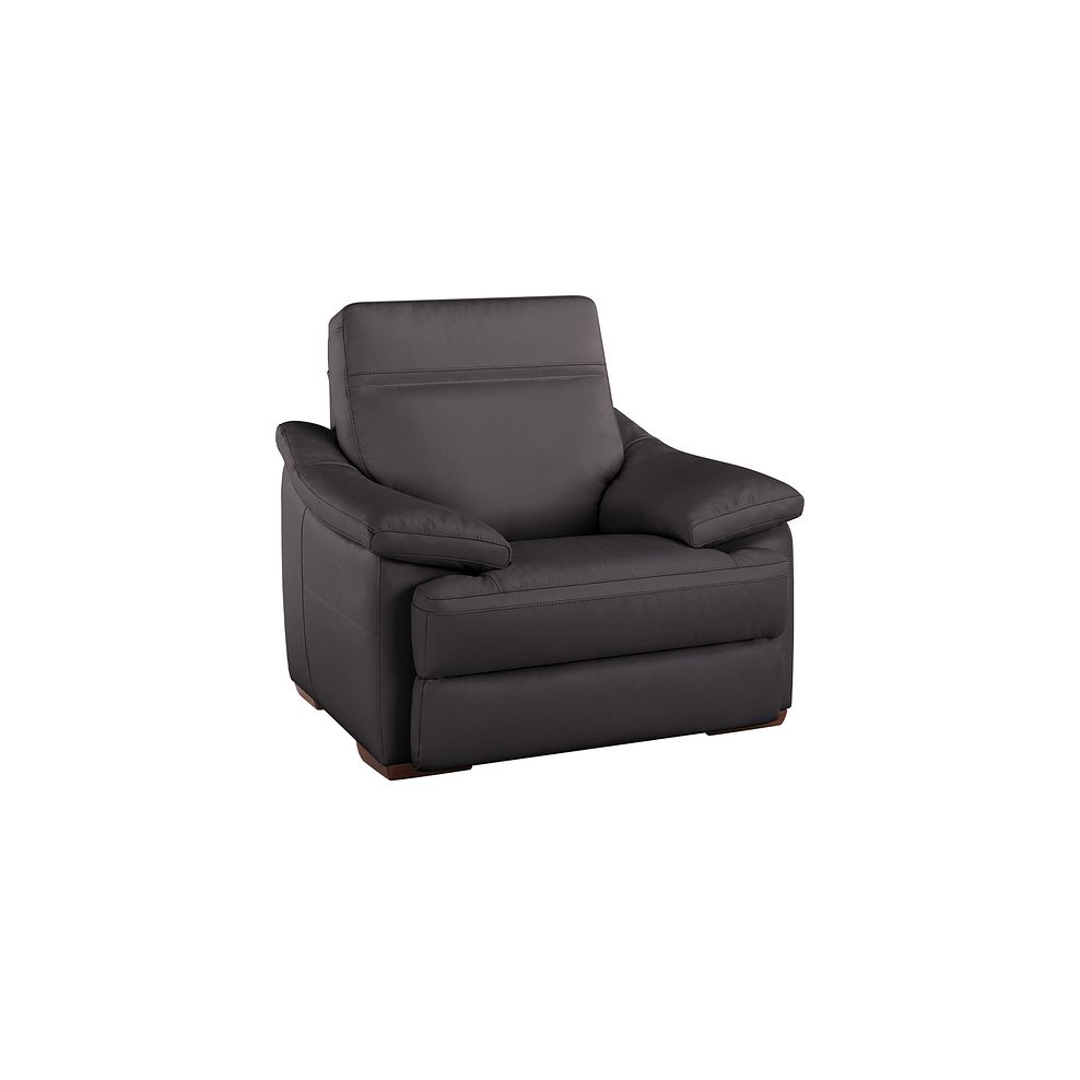 Milano Armchair in Grey Leather