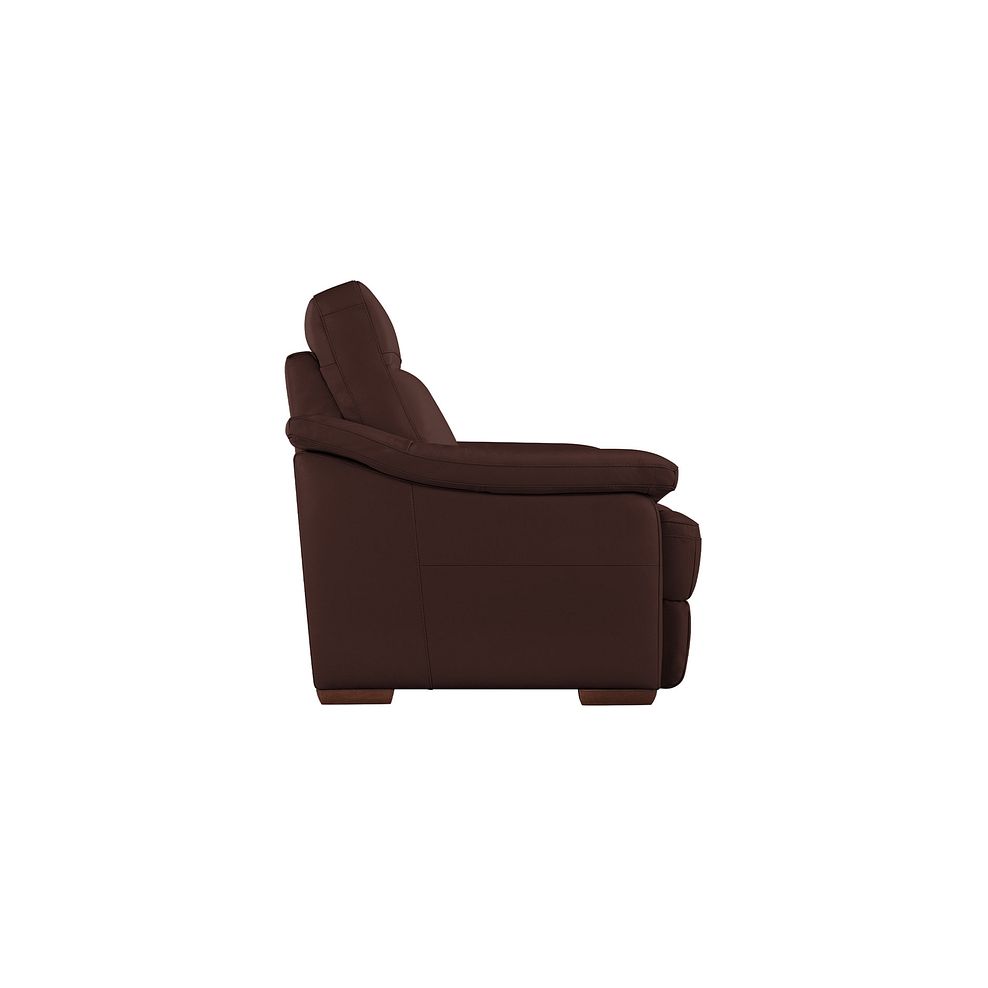 Milano Armchair in Chestnut Leather Thumbnail 4