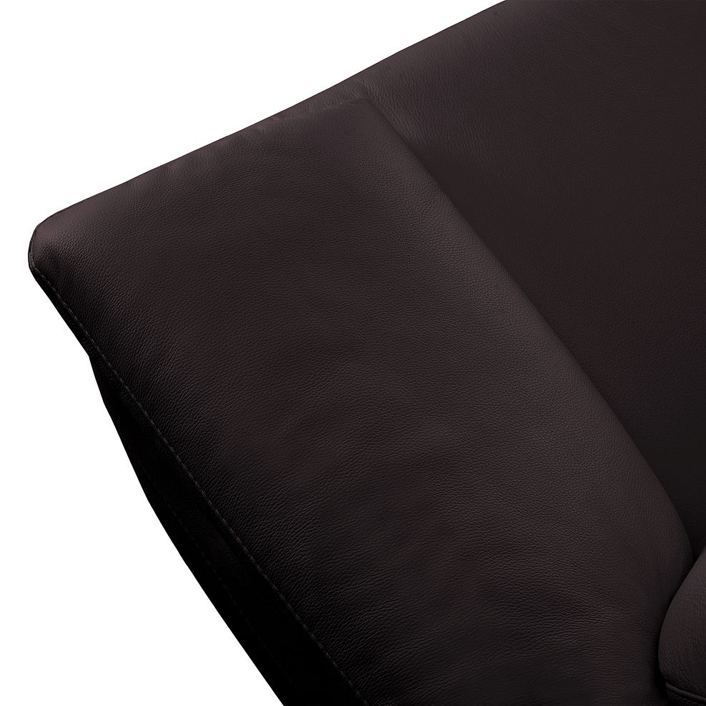 Milano Armchair in Dark Brown Leather 6