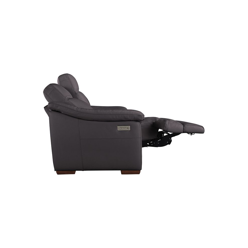 Milano 2 Seater Triple Motion Recliner Sofa in Grey Leather 8